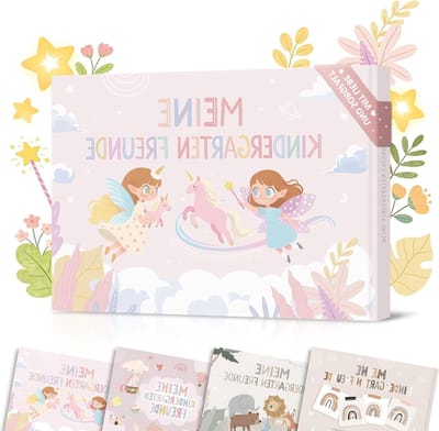 Vriendschapsboek met Cartoon Thema voor Kinderen - Leuke Illustraties en Persoonlijke Berichten