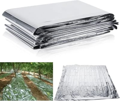 Reflecterende folie voor planten - Groeilicht accessoires - Tuin folie vellen - 210 * 155cm - Groeibevordering - Kweektent - Kas luminicent.