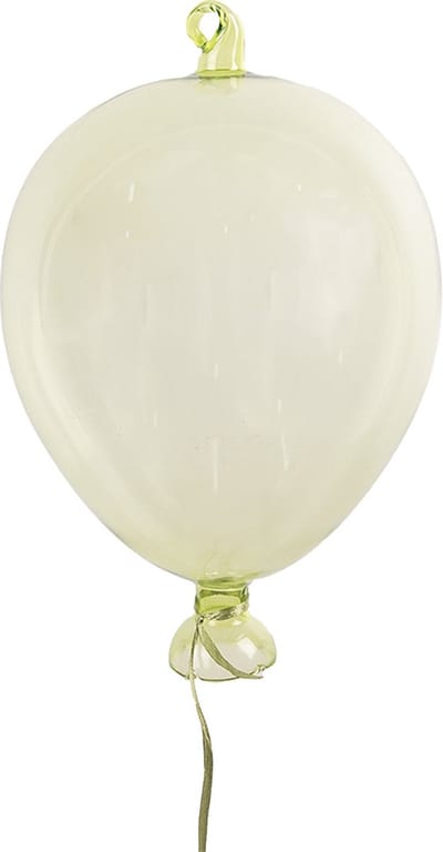 Clayre & Eef Decoratie Hanger Ballon Ø 10x17 cm Groen Glas
