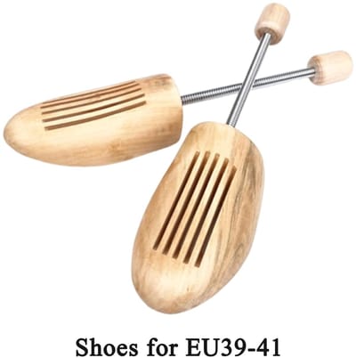 Dailygoods- Schoenspanner Hout - Premium Spiraalvormig - Kreukvrij - Ademend - Lichtgewicht - Stabiliteit van Teen tot Hiel - Schoensteun