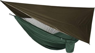 Hangmat met Luifel - Kampeerset - Buiten Ontspannen - Waterdicht Nylon - 320x260cm - Diverse kleuren