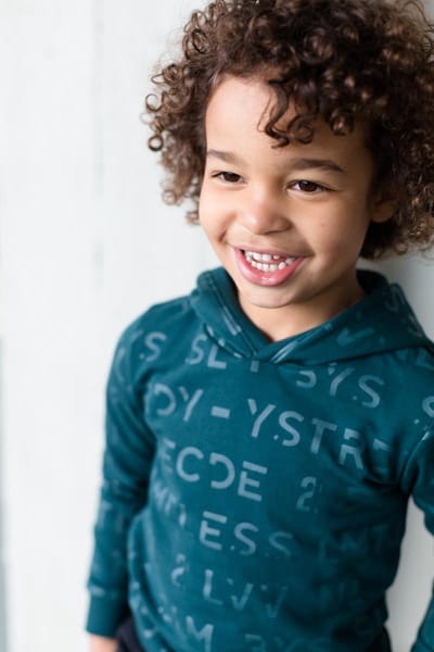 Levv jongetjes hoodie Leon Deep Green Text - maat 86