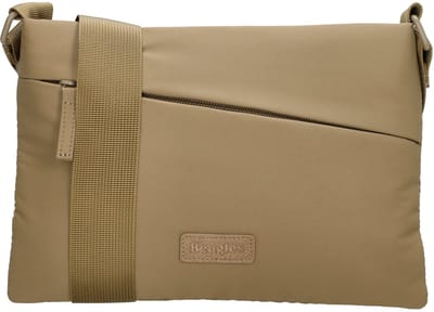 Beagles Calvia Schoudertas - Crossbody - Ritsvakken - Lichtgewicht - Taupe