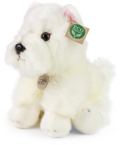 Rappa ECO knuffel West Highland Terrier 30 cm - realistische knuffel van recyclede PET flessen - Westie