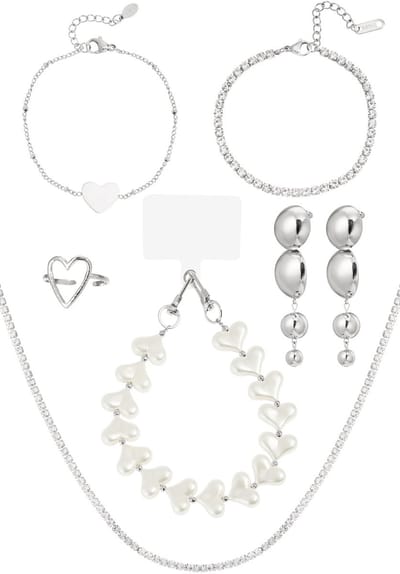 Kerst adventskalenders - roestvrij staal Kerstmis - Cadeau - Kerst - Aftellen - Christmas - Countdown - Silver