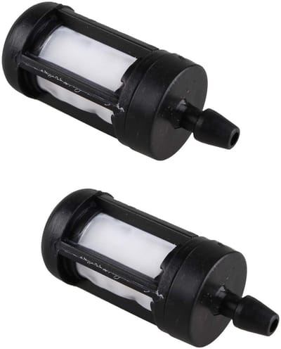 Dailygoods- Brandstoffilter Hoogwaardige Kwaliteit - 2 Stuks - Geschikt voor Kleine Motoren - 2,5 mm ID Pijp - Lengte 42 mm - Kunststof - Brandstoftankfilter