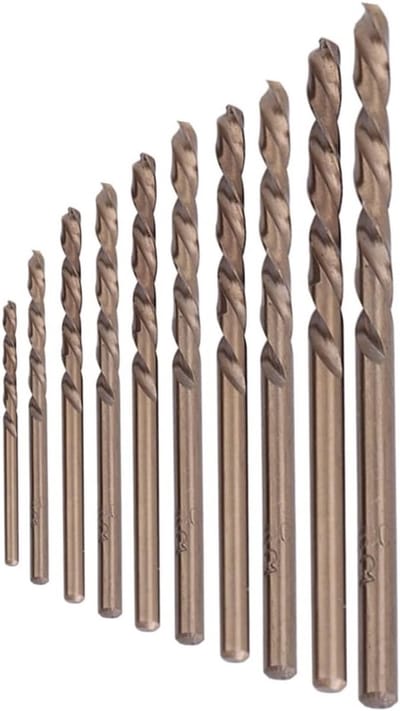 HSS-CO Boorbits Set voor RVS, M35 Kobalt Boorbits 1.0-5.0MM, Ideaal voor Precisiebewerking en Metaalbewerking
