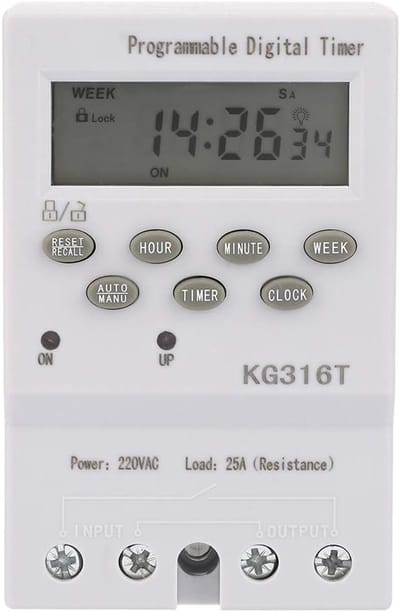 Digitale Programmeerbare Tijdschakelaar 220V voor Automatische Aan/Uit Regeling