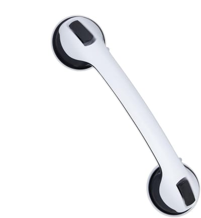 Handgrepen met zuignap - Badgrepen set - Veiligheid in bad - Snelle installatie - 40 cm lengte - Zwart wit