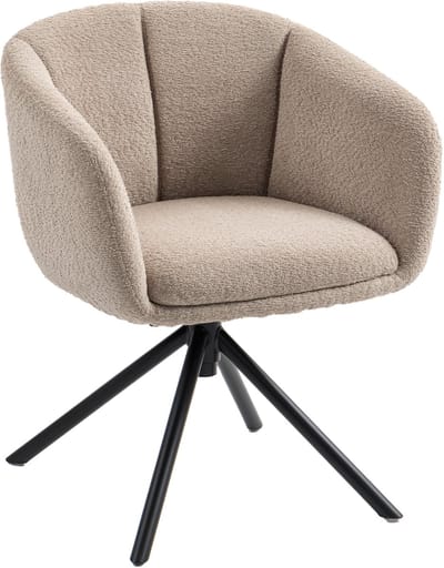 Fauteuil - Relaxzetel - Relaxstoel - Relaxfauteuil - Stoel - Met armleuning - Voor één Persoon - Lichtbruin+Zwart