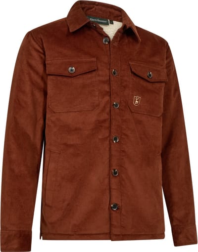 Deerhunter Sherpa Gevoerde Corduroy Jas Outdoor Jas Scandinavische Jas Rood Maat -S