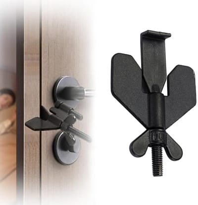 Draagbaar Deurslot - Deurslot - Deur Lock - Deur Stopper - Portable Door Lock - Reis Slot Deur - Deurstopper - Deurslot voor stompe deuren - Anti-inbraak - Anti-diefstal - Veiligheid - Reis Accessoire - voor Thuis, Hotel, Reizen - RVS - Kindveilig