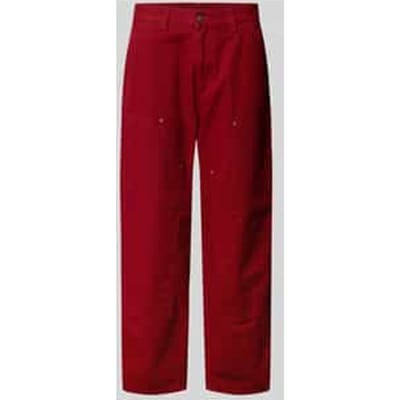 Straight jeans met siernaden