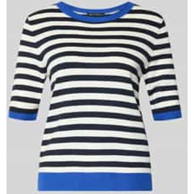Gebreid shirt van viscosemix met ronde hals