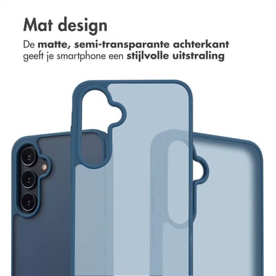 imoshion Hoesje - Geschikt voor Samsung Galaxy A35 - Color Guard Backcover - Donkerblauw