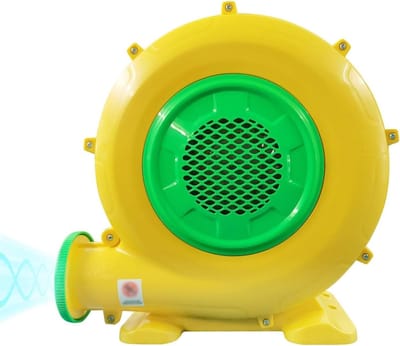 Opblaasbare Blazer - Springkussen Ventilator - Feest Opzetten - Draagbaar Ontwerp - 43 x 43 x 28 cm - Geel Groen