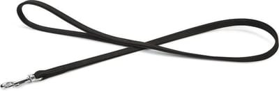 Beeztees leren looplijn Buffalo. Zwart. 110 cm x 14 mm.