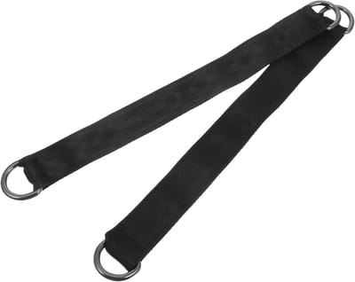 Hangmat Verlengbanden - Ophangriemen Haken - Buiten Schommelen - Antislip Textuur - 34x3x0.5cm - Zwart
