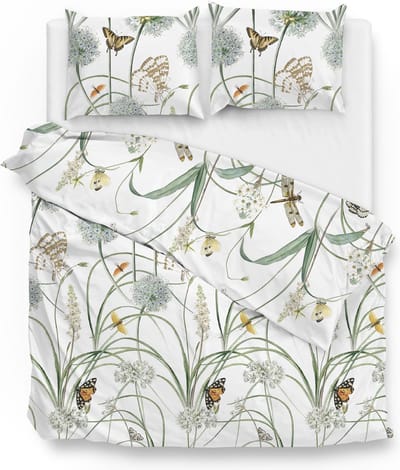 Zohome Tamar Dekbedovertrek - Tweepersoons - Katoensatijn - 200x200-220cm - Wit