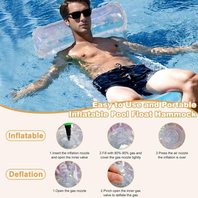 opblaasbootje kinderen - Zwevende Hammock - PVC - 4-in-1 Ontwerp - Waterdicht - Voor Zwemliefhebbers