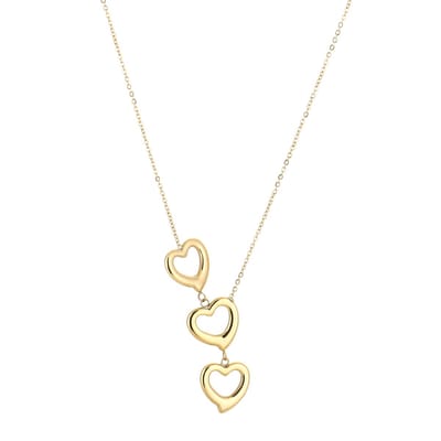Michelle Bijou - Valentijn - Love - Ketting met drie hartjes - Stainless steel - Nikkelvrij