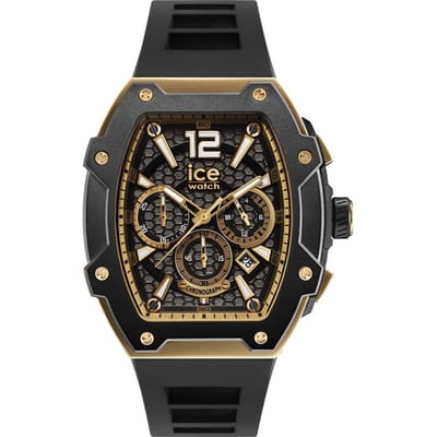 Ice Watch ICE boliday - Black gold 024365 Horloge - Siliconen - Zwart - Ø 47 mm