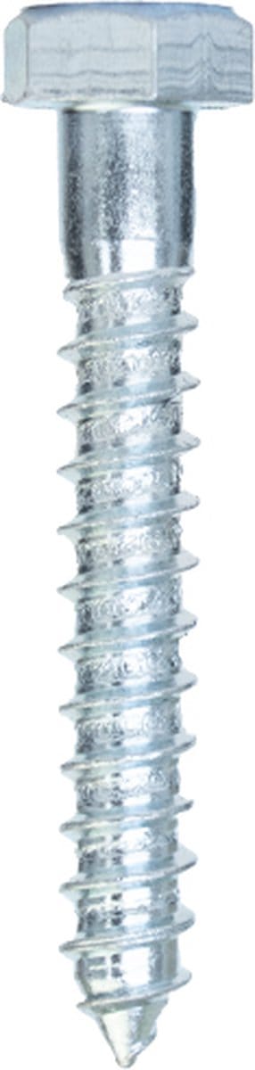 Wovar Houtdraadbouten Verzinkt M12 x 80 mm | Doos 50 stuks