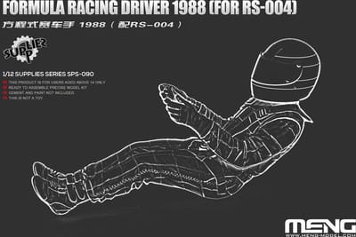 Meng Model Modelbouwpakket - MENG SPS090 Formula Racing Driver 1988 - For Meng RS-004 kit McLaren Resin onderdeel - 1:12 - Modelbouw