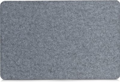 Zeller placemats van vilt - grijs - 45 x 30 cm - Rechthoekig - Borden onderleggers
