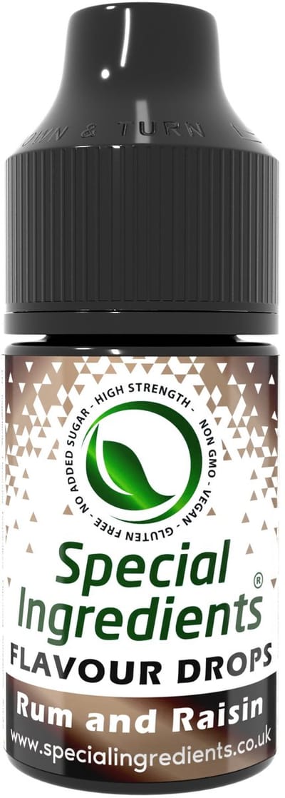 Rum en Rozijnen Smaak Druppels - 30 ml - Smaakdruppels - Flavour Drops - Moderne Gastronomie - Moleculair Koken - Hersluitbare Pot - Recycled Plastic