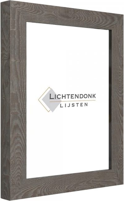 Fotolijst Bruin - Houtnerf - Fotomaat 15x15 - Ontspiegeld Glas - Art.nr. 55-545