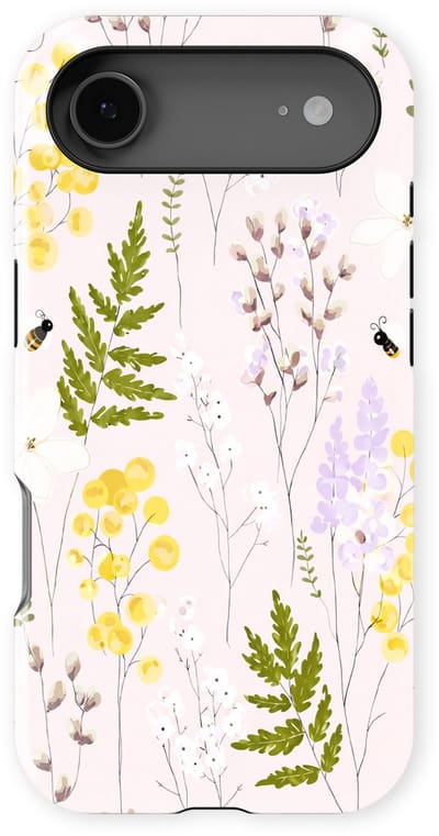 Bloemen Design Hoesje geschikt voor iPhone 17 Air | Flower Print Tough Case met Mag | Shockproof | Bloemen Motief Backcover geschikt voor iPhone 17 Air Spring Garden