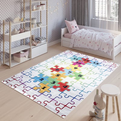 Tapiso Emma Vloerkleed Kinderkamer Speeltapijt Kleed Speelmat- 80x150