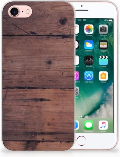 iPhone SE 2022 | SE 2020 | 8 | 7 Bumper Hoesje Old Wood