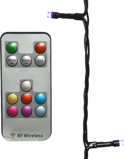 Slimme kerstboomverlichting LED met afstandbediening RGB-W - 9,9m - 100 lampjes