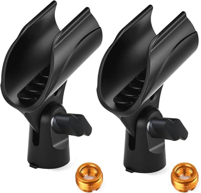 Universele Verstelbare Microfoon Clip met Schroef Adapter voor Microfoonstandaard