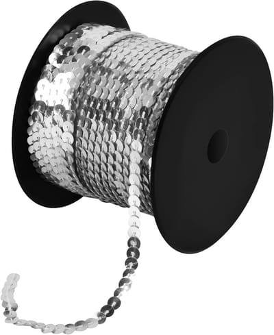 Kleurrijke 100 yard Sequin Roll 6mm voor DIY Creaties, Versieringen en Modeaccessoires zoals Sieraden en Haarbanden