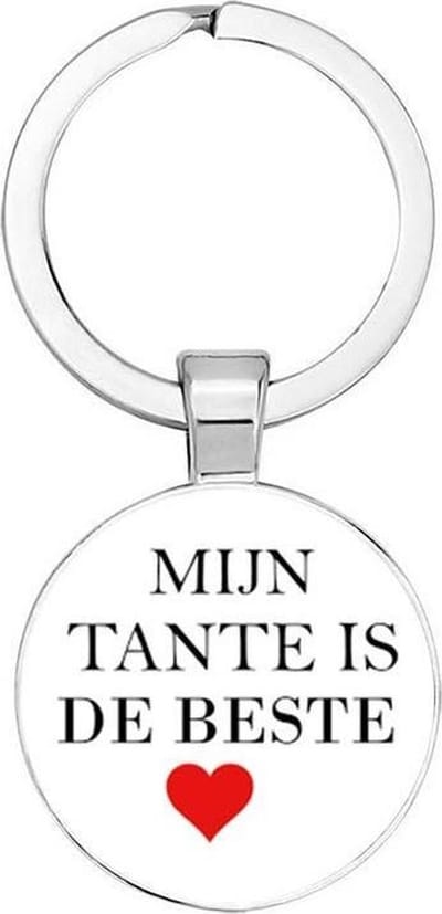 Akyol - Mijn tante is de beste Sleutelhanger - Tante - Tante - Leuk kado voor je tante om te geven - 2,5 x 2,5 CM