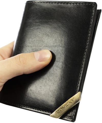 Rovicky Serie - Elegante Leren Portemonnee - Groot Formaat - Heren - RFID Bescherming