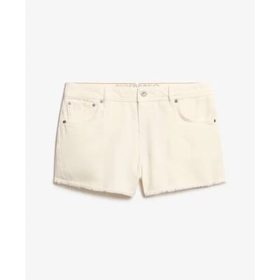 Superdry - Mid Rise Denim Hotpants - Dames - Jeans shorts