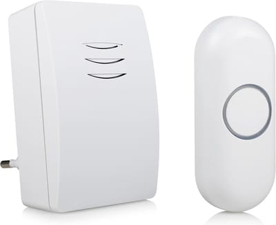 Draadloze Deurbel Set - Belknop & Ontvanger - Toegangscontrole Huis - 100 Meter Bereik