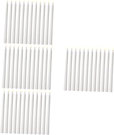 LED Kaarsen - Vlamloos Licht - Sfeerverlichting Creëren - Elektronische Vlam - 48 Stuks - Geel