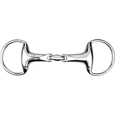 Mors 2 ringen voor holle paard in olijf, met dubbele kromming York