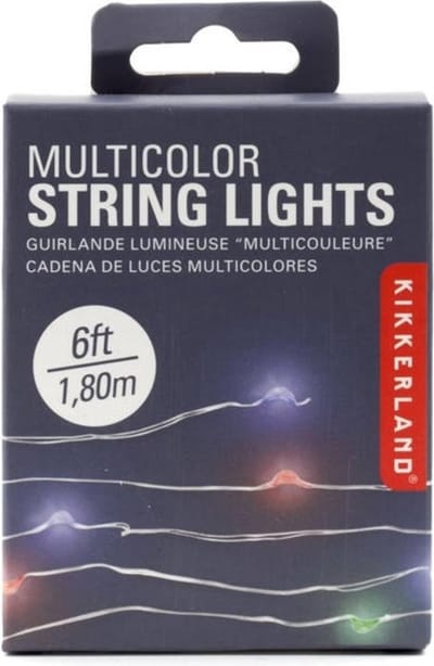 Kikkerland Lichtsnoer Led 182 Cm Koper Zilver