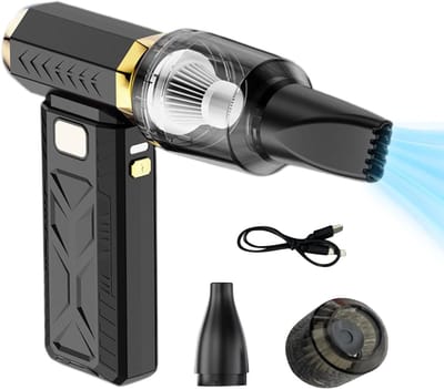 Stofblazer Reiniger - Luchtblazer - Elektronica Onderhoud - 3 Snelheden Instelbaar - 17.8 cm Lengte - Zwart