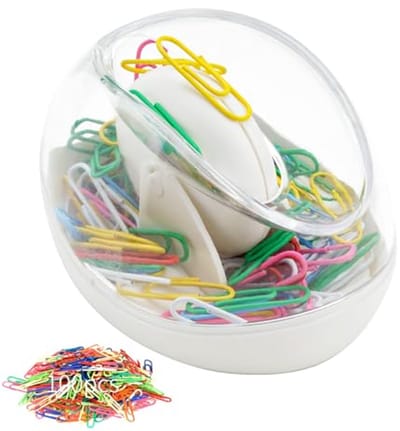 Papercliphouder voor Bureau met Magnetische Dispenser en Antislip Ontwerp - 100 Paperclips Inclusief