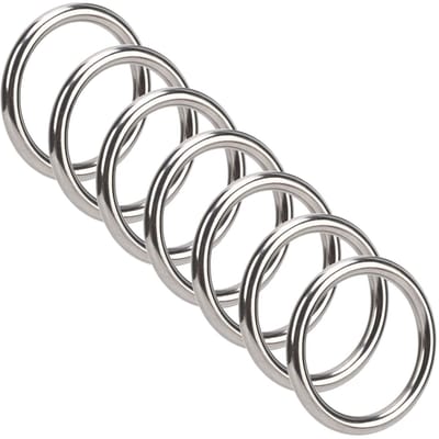 Allecto - Roestvrij Stalen O-ringen - Heavy Duty - 1,6/2 Inch - Multifunctioneel - Veilig voor Hondenriemen - Voor Camping en Yoga
