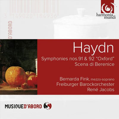 Bernarda Fink, Freiburger Barockorchester, René Jacobs - Haydn: Symphonies 91 & 92, Scena Di Berenice (CD)
