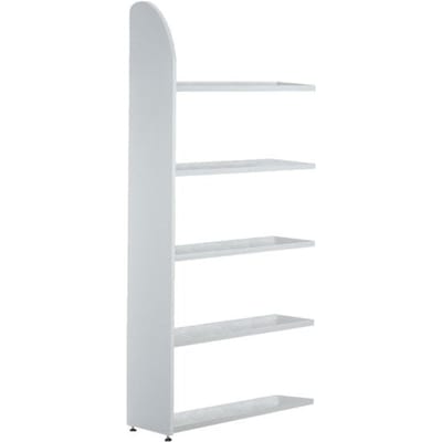Dante® kantoorrekken, aanbouwrekken, H 1900 x B 800 mm, zonder achterwand, lichtgrijs