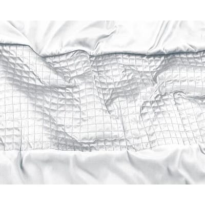 Sleeptime Dekbedovertrek Velvet Band Wit - Tweepersoons 200 x 200/220 cm + 2 kussenslopen